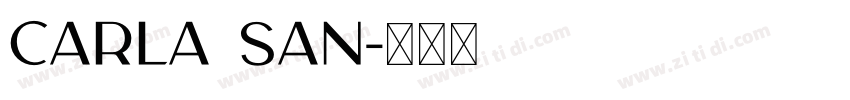 carla san字体转换